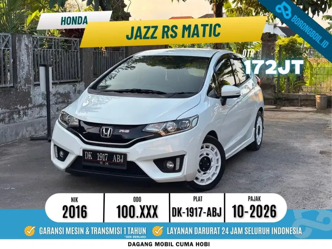 SIAP PAKAI! HONDA JAZZ RS AT 2016 - Image 1 of 10