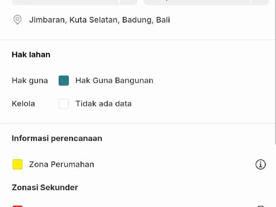 Tanah Murah Di Bingin Sari Jimbaran dekat Rektorat Kampus UNUD Goa Gong - Image 6 of 6