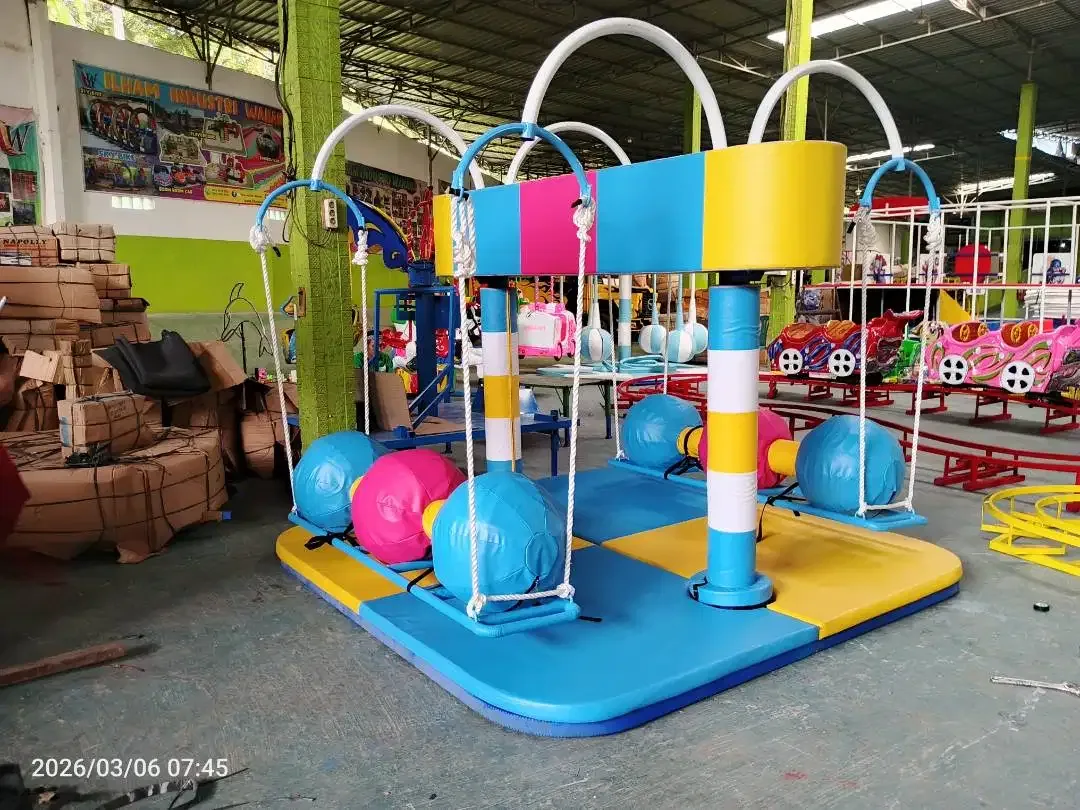 softplay playground indoor anak - peanut swing , coconut palm tree - Image 3 of 7