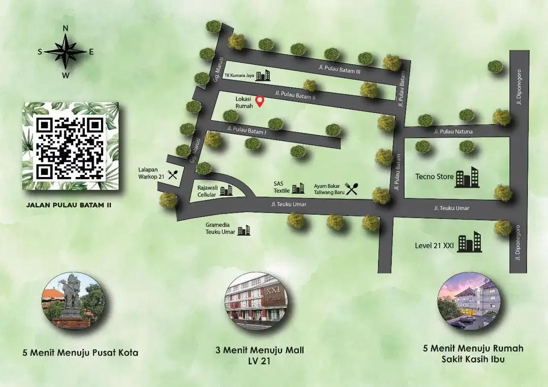 RUMAH MINIMALIS 2LT PREMIUM LOKASI STARTEGIS DI PUSAT KOTA DENPASAR - Image 5 of 10