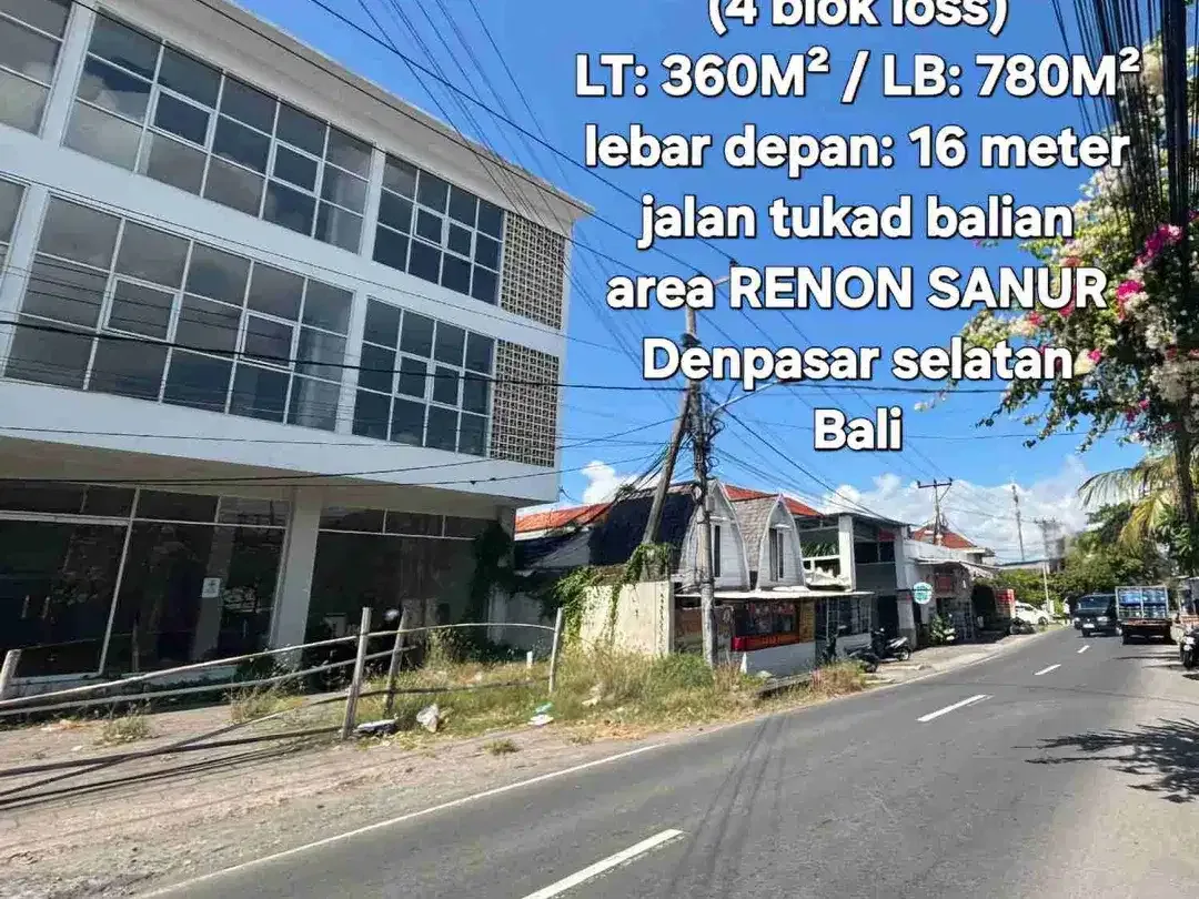 Jual RUKO ld:16 meter di Renon tukad balian, dkt Sanur Denpasar Bali - Image 2 of 10