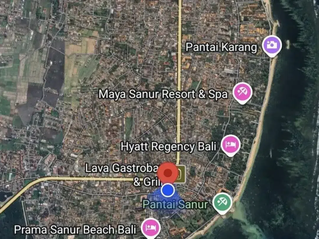 Tanah Komersil 4 Are Dijual, di Sisi Pantai Sanur, Denpasar Area - Image 2 of 6