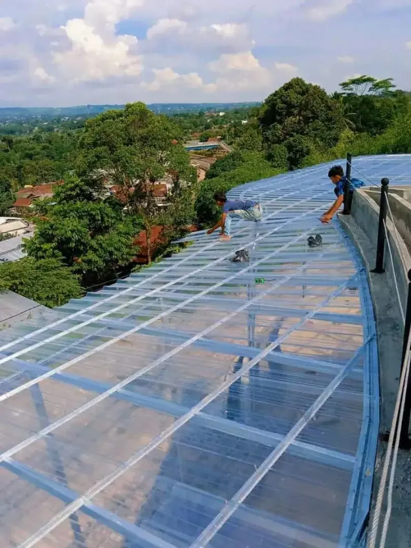 Kanopi baja ringan, Canopy besi hollo, Rangka baja ringan, plafon PVC - Image 8 of 10