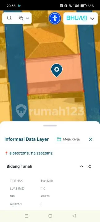 Onsale Tanah Berlokasi di Jl.tukad Badung, Renon, Denpasar Selatan, Bali. - Image 3 of 4