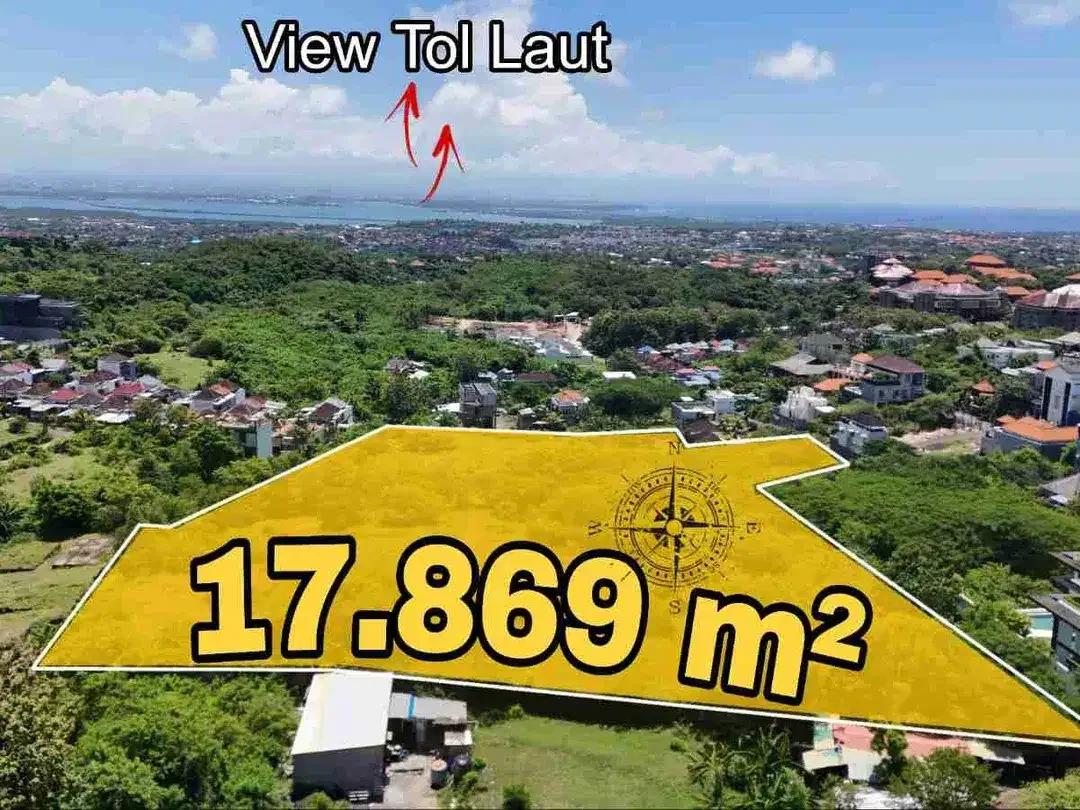 Tanah Besar Murah View Tol Laut Dekat STP Nusa Dua Bali - Image 1 of 10