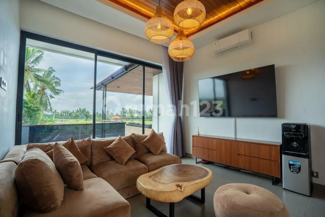 Villa Ubud Freehold SHM Mewah View Sawah Gunung Pool Furnished - Image 4 of 4