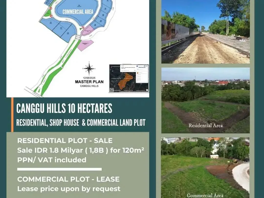 Harga Perdana Tanah Kavling dan Ruko Proyek Canggu Hills - Image 2 of 4