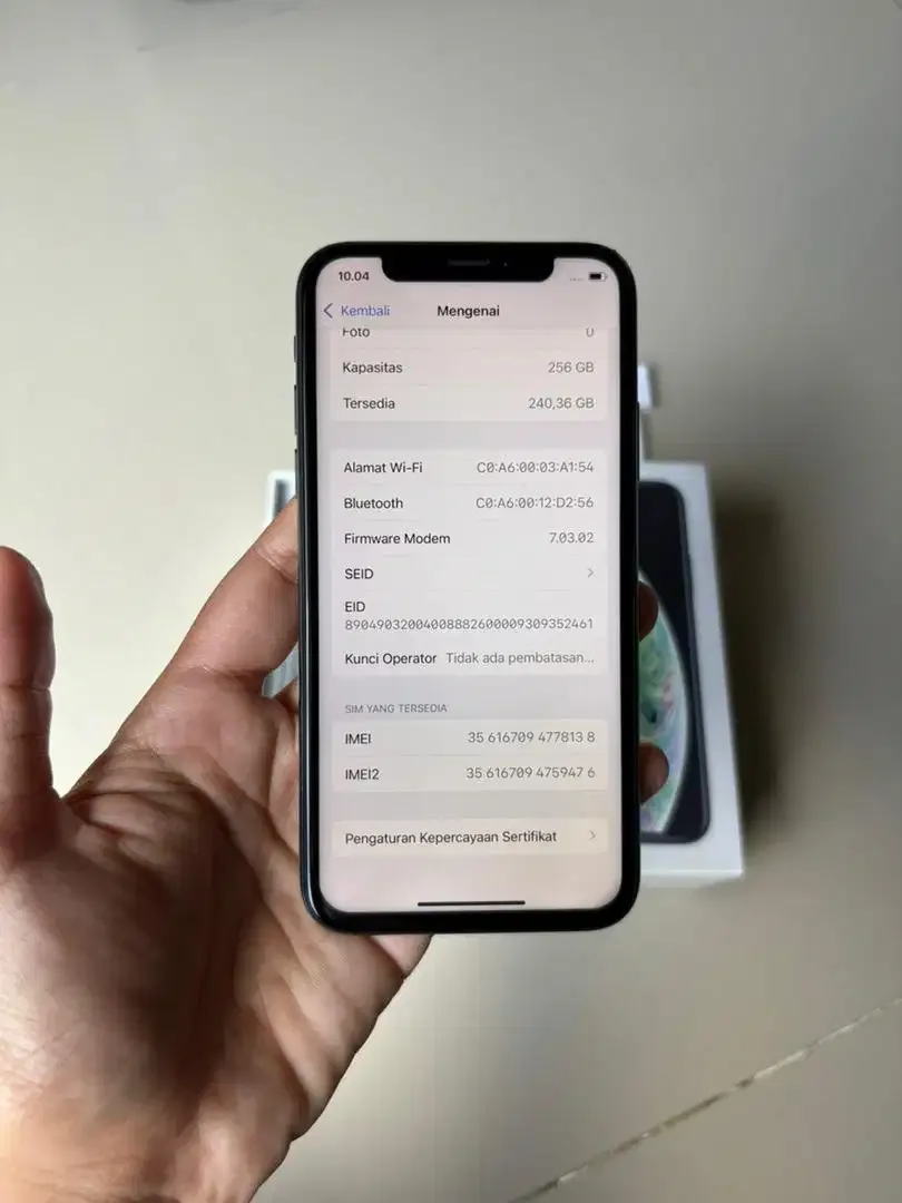 iPhone Xs 256GB Space Gray IMEI terdaftar Kemenperin - Image 3 of 9