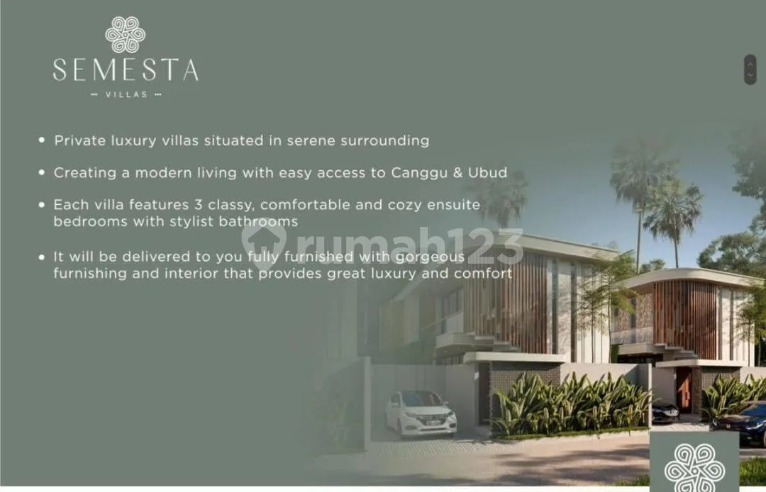 Villa Semesta Full Furnished Pool 2Lt Lokasi Strategis Jimbaran - Image 2 of 4