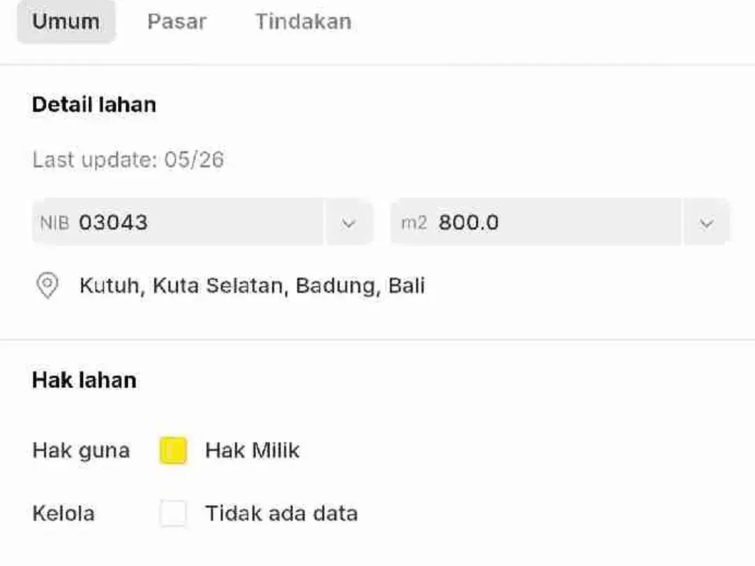 Dijual Tanah Murah 800m2 Posisi Hook Untuk Investasi - Image 8 of 8
