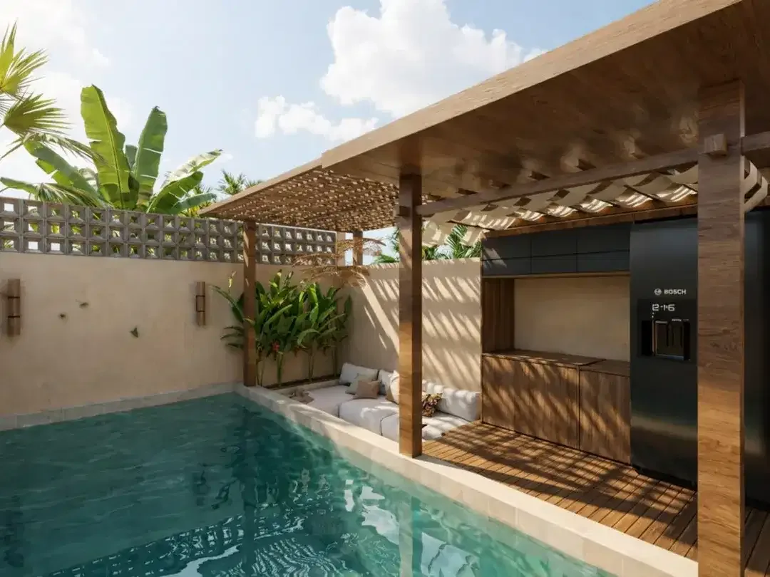 Villa dengan konsep modern Mediterranean di daerah Melasti dekat Ungasan, Badung. - Image 3 of 8