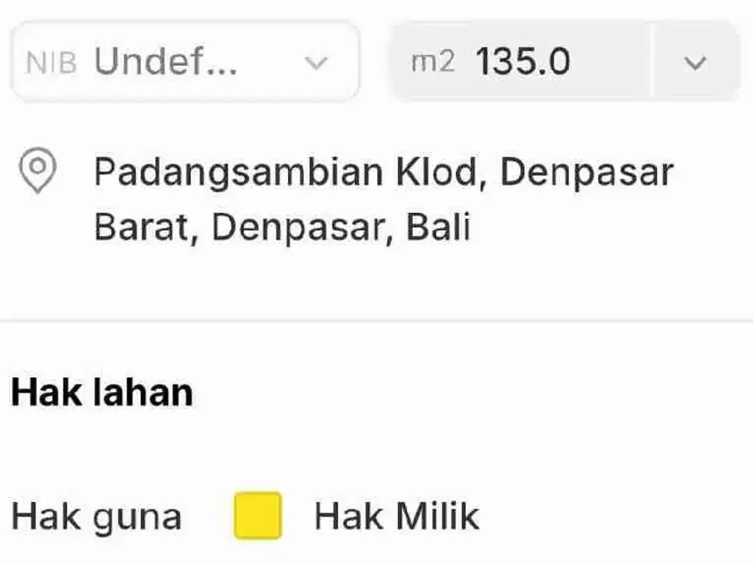 Jual Muarah Tanah Jl Gunung Salak Utara kerobokan dekat Seminyak, Zona Kuning area Investasi.wd1 - Image 9 of 9