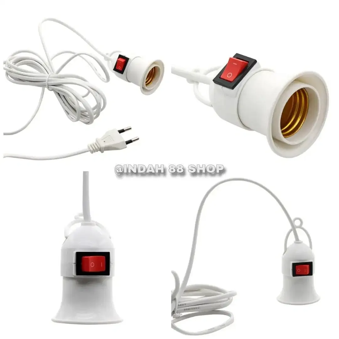 Fitting Lampu Gantung Saklar + Kabel - Image 1 of 1