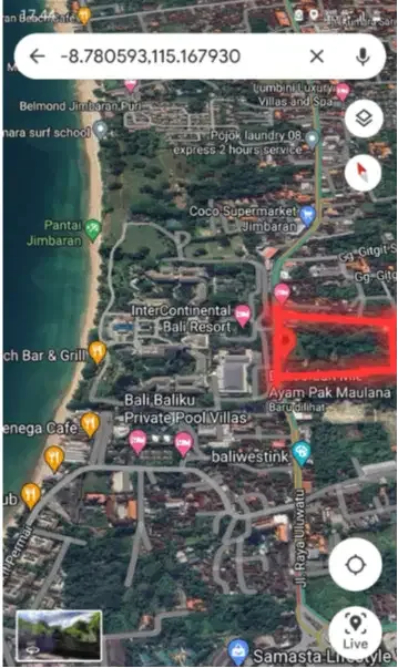 Tanah Murah 6,5 hektar jimbaran - Image 8 of 10
