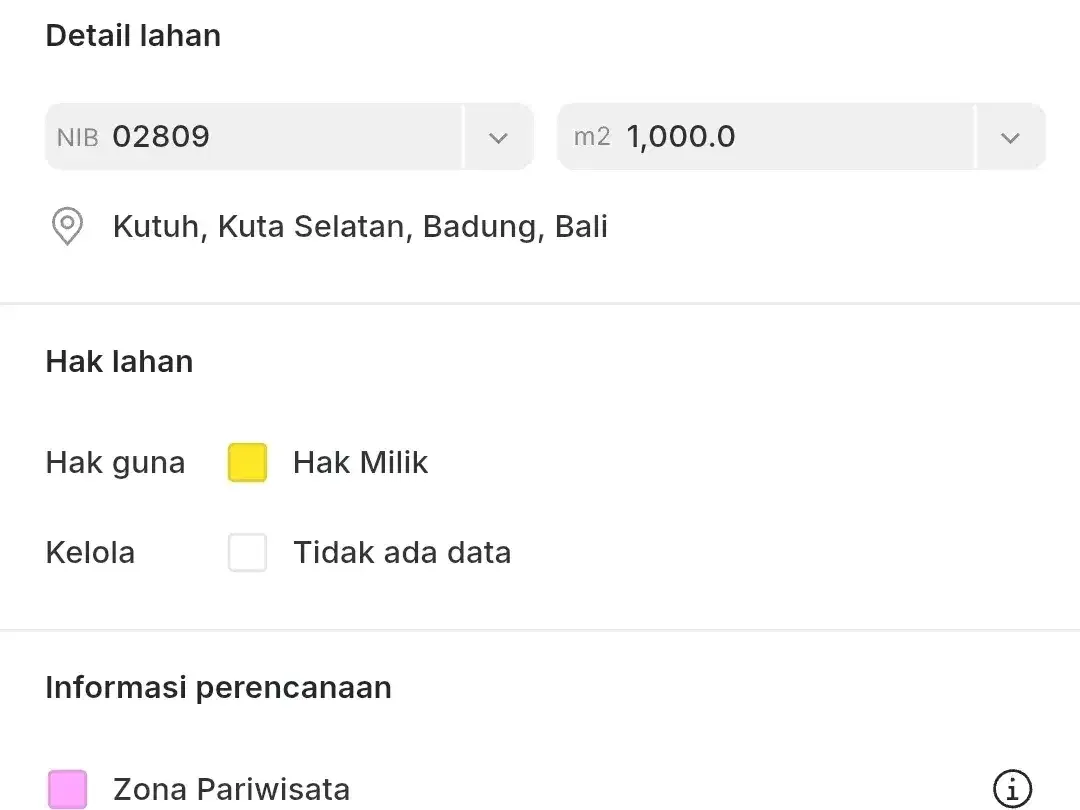 Dijual Tanah 1000m2 Premium Jalan Utama Nusa Dua Selatan - Image 9 of 9