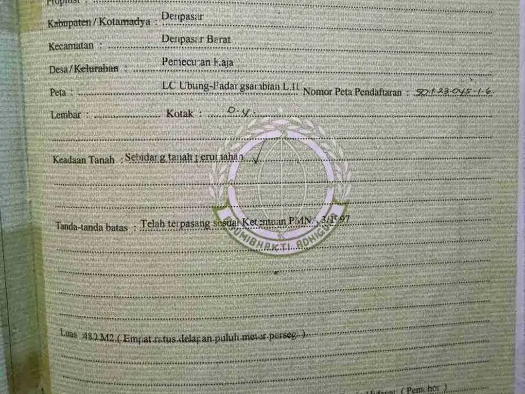 Dijual Tanah Plot Kecil Sudah Di Pagar Tembok Keliling
Ada Sumur Bor Tandon Air Dan Listrik
Lokasi Jl Nuansa Indah Selatan
Sebelah Vihara Asoka Arama
Tepatnya Di Buluh Indah Denpasar Barat - Image 8 of 10