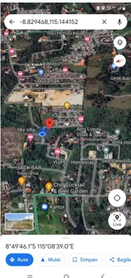 tanah view laut depan Villa airis ungasan - Image 10 of 10