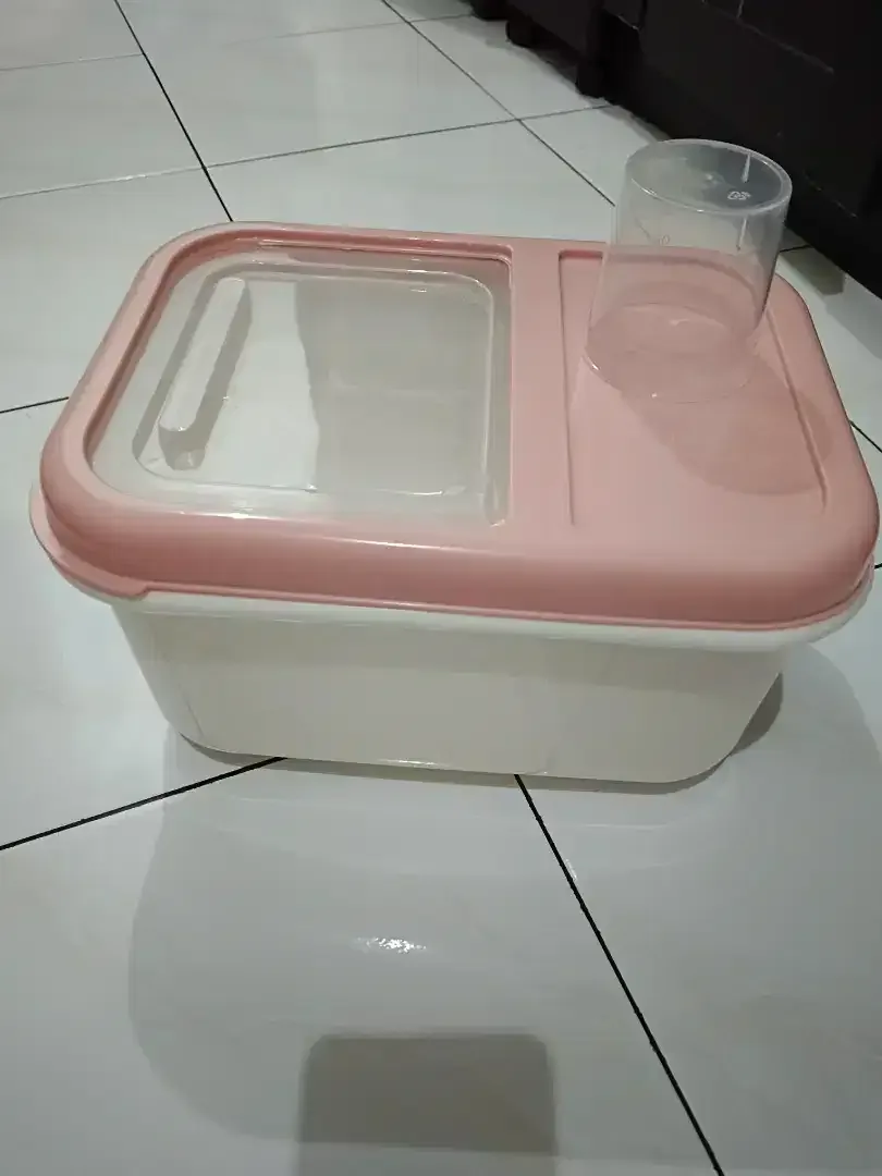 Tempat Kotak Penyimpanan Beras Storage Kapasitas 5kg Tutup Sliding - Image 1 of 4
