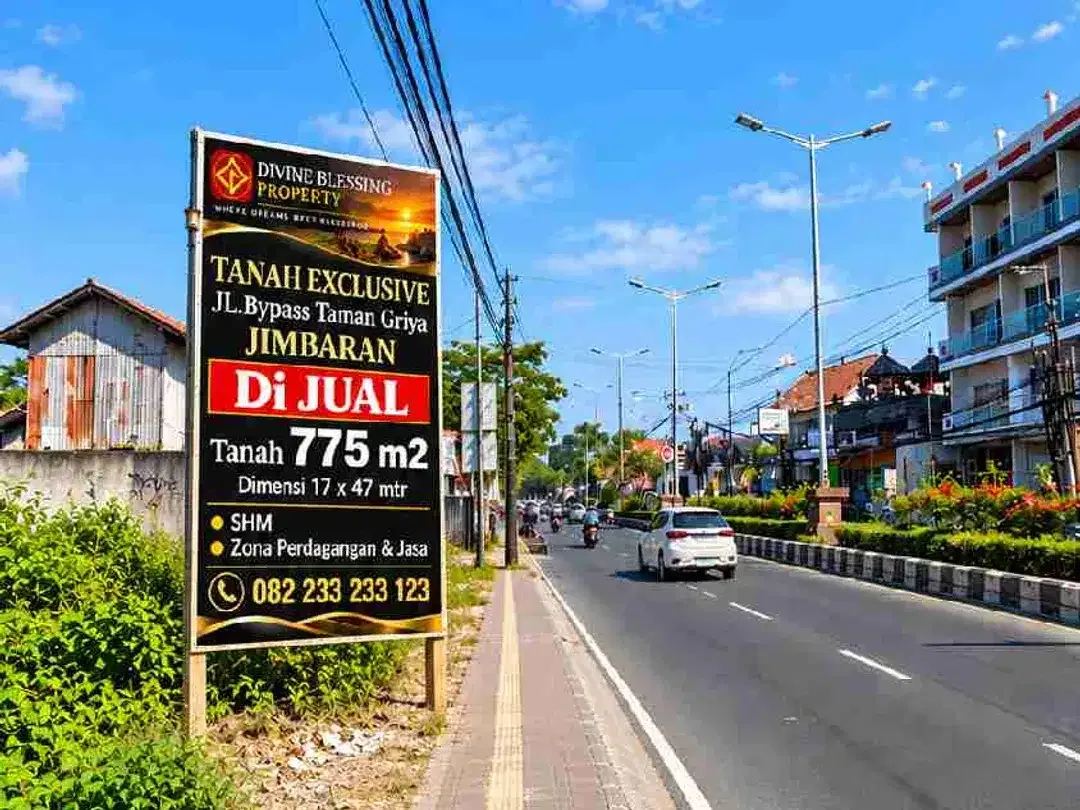 Tanah Komersial Jl Bypass Jimbaran Taman Griya - Image 1 of 10