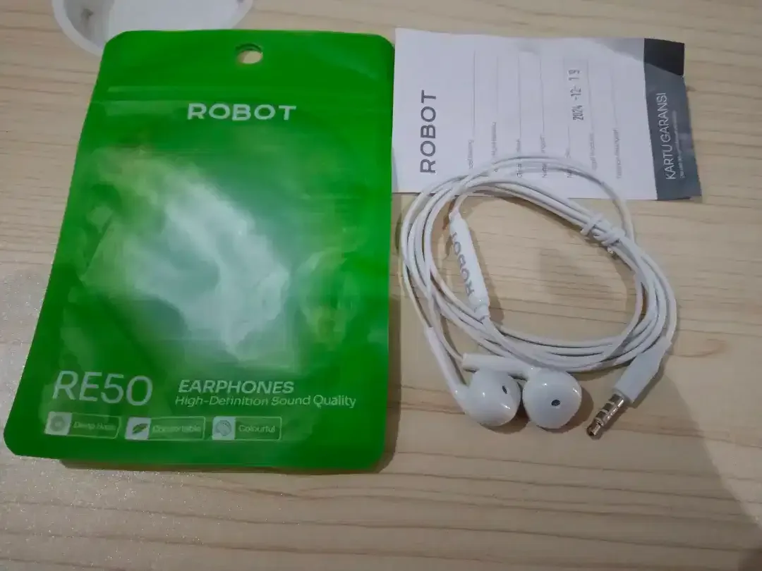 30rb BARU-Dijual Cepat Headset Merk ROBOT Earphone Bass ORIGINAL - Image 3 of 4