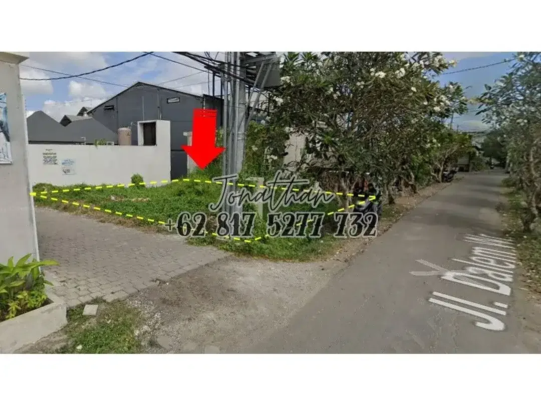 Dijual Tanah Hook Freehold ITR Campuran di Jl Dalem Pererenan Dekat Jalan Raya Canggu - LSKHE - Image 4 of 6