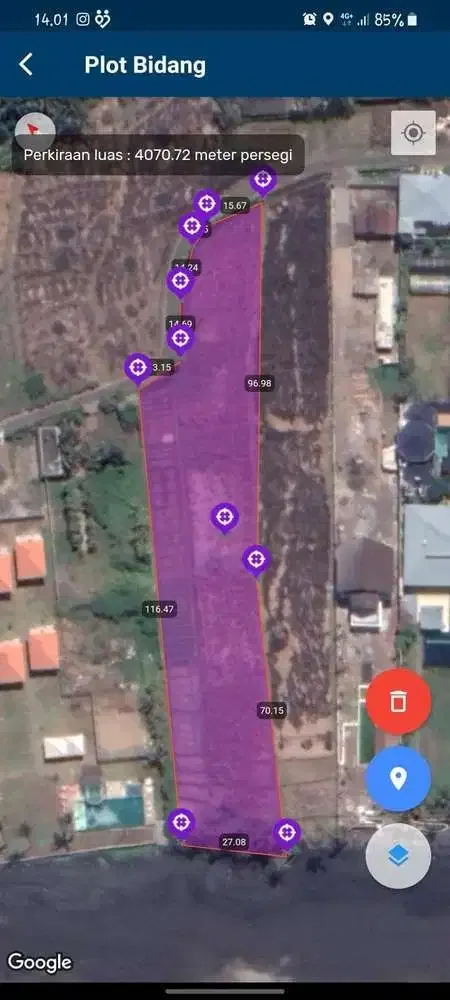 FOR SALE BEACHFRONT LAND AT TABANAN - Image 5 of 5