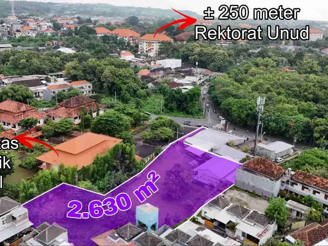Tanah Komersial Akses Pribadi Sebelah Fakultas Tehnik Unud Jimbaran Bali - Image 1 of 4