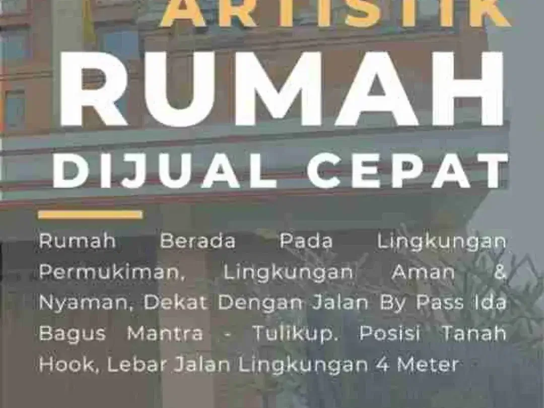 jual rumah 2,1 are lokasi Siyut Tulikup by pass Ida Bagus Mantra Denpasar - Image 3 of 3
