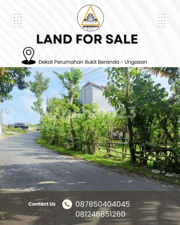 Dijual Tanah Pinggir Jalan Utama Melang Kaja / Dekat Perumahan Bukit Beranda - Ungasan - Image 1 of 4