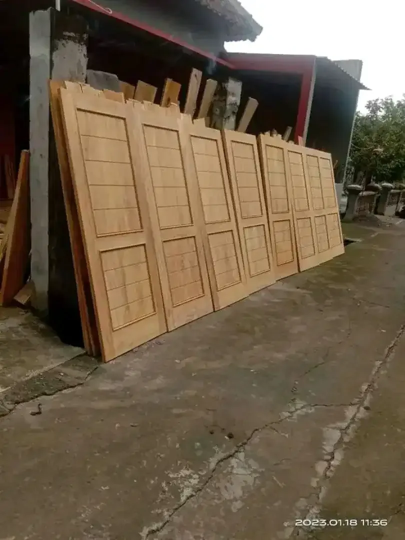 Jual daun pintu bahan kayu mahoni dan jati - Image 3 of 4
