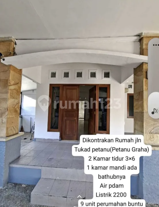 K770 Sewa Rumah Jalan Tukad Petanu Panjer Denpasar Bali Dekat Renon Sesetan Sidakarya Sanur - Image 1 of 4