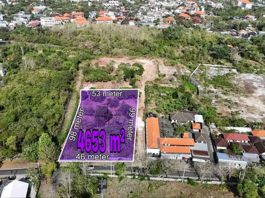 Tanah Murah 4.653m² Akses Jalan Besar Jimbaran - Image 1 of 10