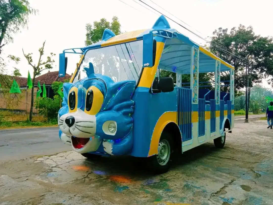 mobil odong odong model karakter kartun kereta wisata sepur mini solar - Image 7 of 10