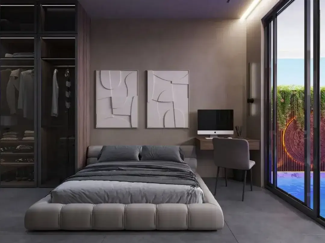 Apartemen desainer di Canggu dengan kolam infinity di rooftop! - Image 9 of 10