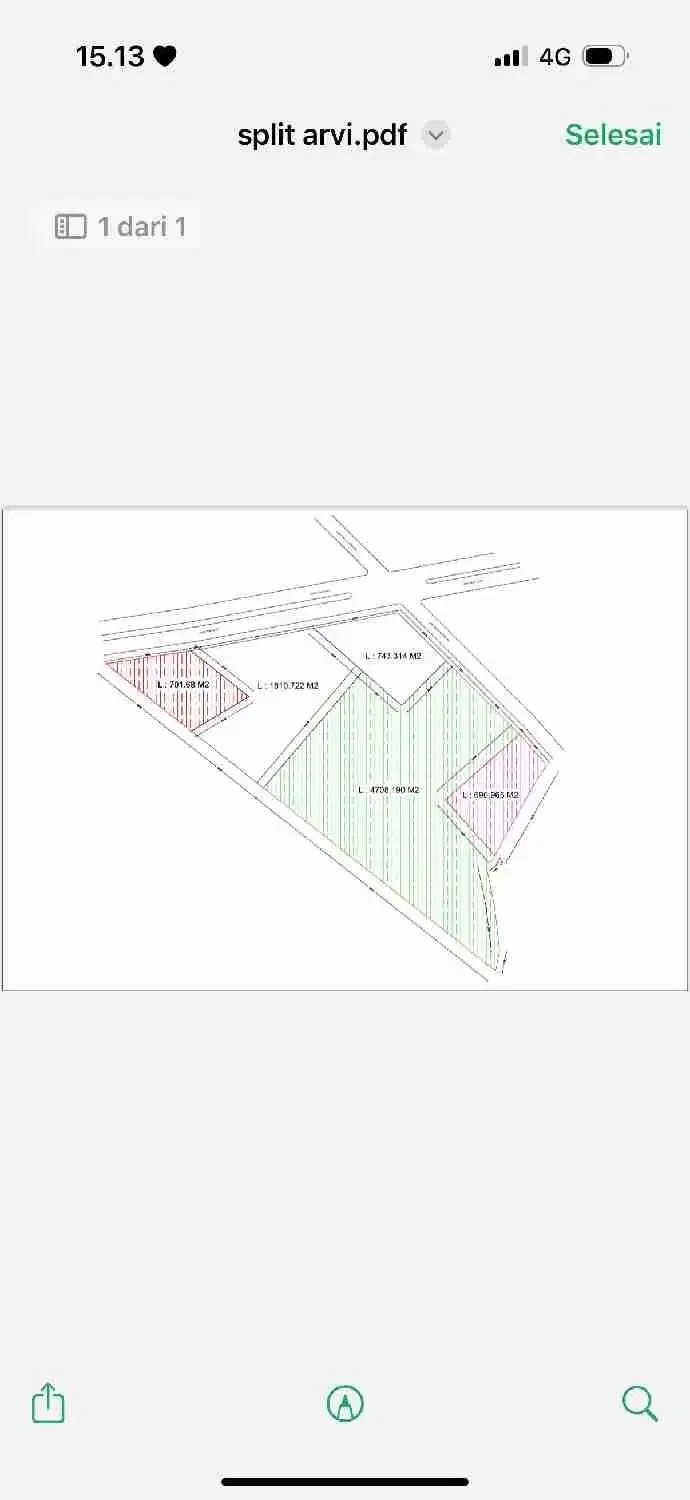 Dijual Tanah Premium Dan Strategis Luas 1810m2 Cocok untuk Komersil - Image 7 of 10