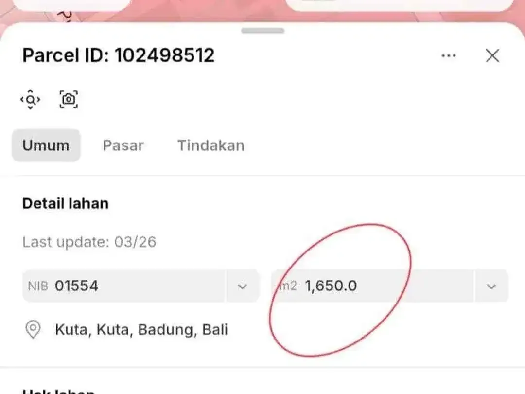 Lahan super premium strategis dengan fasilitas umum lokasi di Kuta - Image 7 of 7