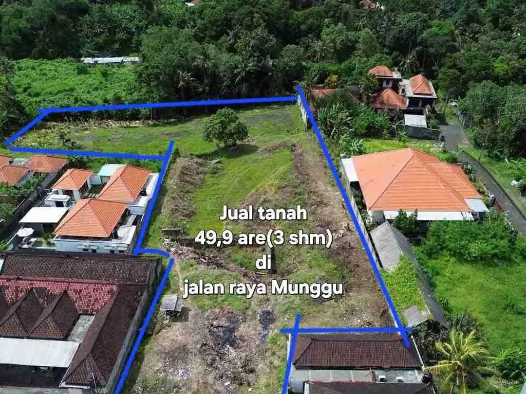 Jual Tanah 49,9are di jln RAYA MUNGGU Cepaka Slingsing, dkt Tumbak bayuh, pererenan Bali - Image 7 of 10