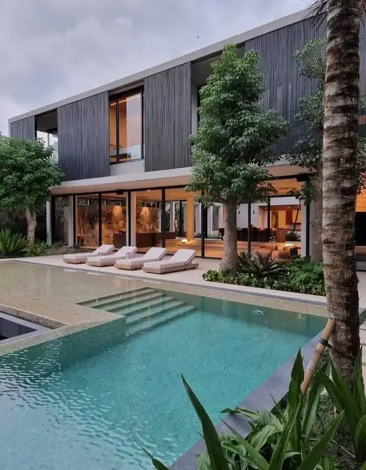 BRAND NEW LUXURY VILLA 6 BEDROOM IN CANGGU WITH RICEFIELD & RIVER VIEW - Image 1 of 10