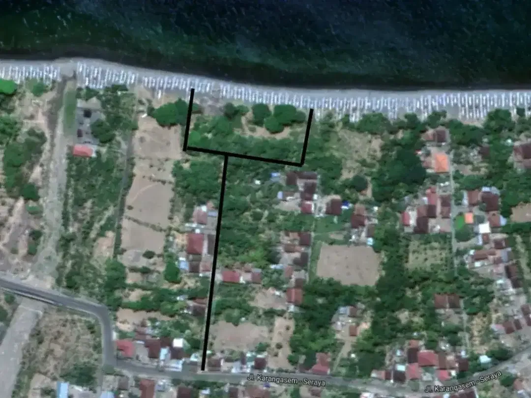 Absolute Beachfront Commercial Zoning Freehold Land of 2,770 Sqm with 65 meter wide beachfront In Amed - Image 2 of 10