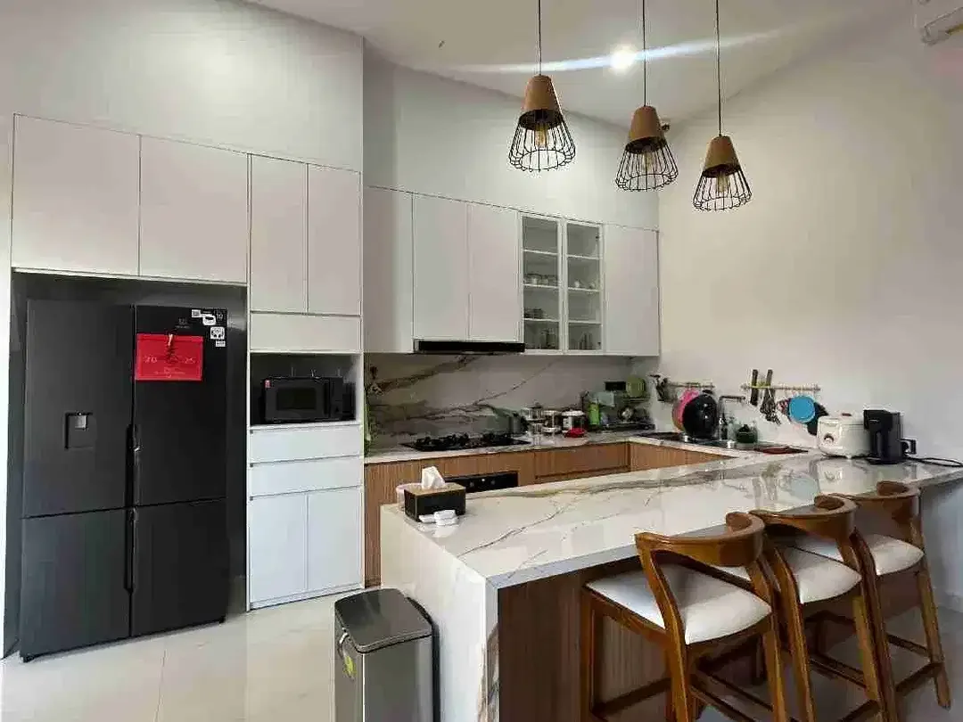 DIJUAL VILLA MODERN TROPIS 3 BR JIMBARAN BAWAH VIEW GWK DG SMART LOCk DOOR - Image 8 of 10
