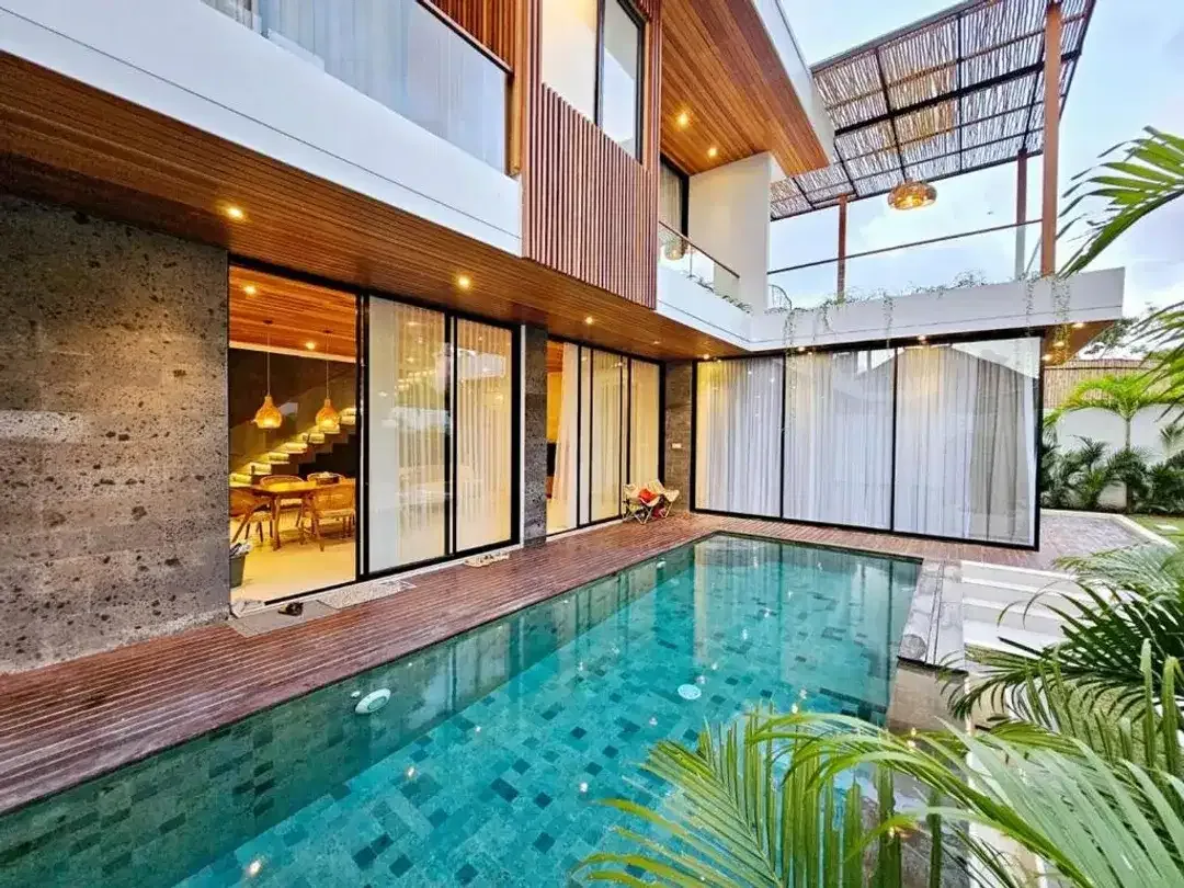 Rental - Fully Furnished Villa with Pool and Garden in Batu Mejan, Canggu, Bali - Image 1 of 10