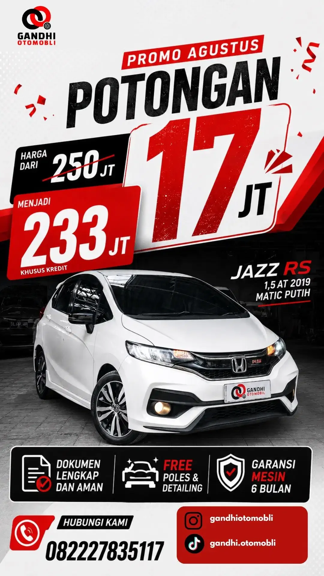 Honda Jazz RS Matic 1.5 GK5 3019 - Image 1 of 10