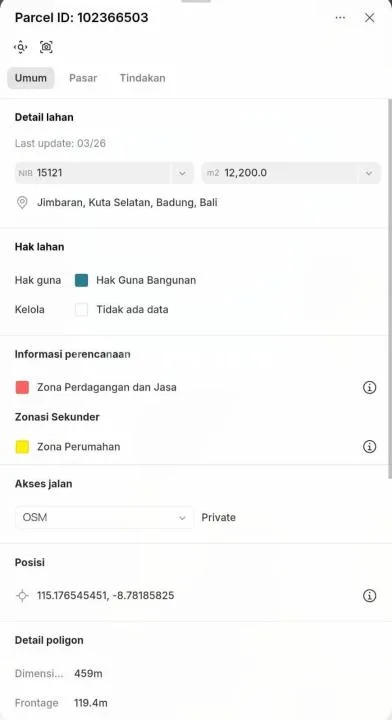 Dijual Tanah Lokasi di Pingir Jalan Utama Jimbaran Bawah Deretan Mcd - Image 4 of 4
