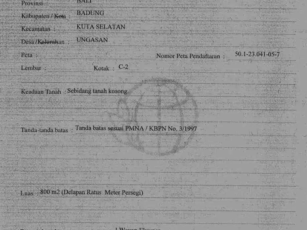 Di jual tanah BUC di bawah pasaran bagus di goa gong Jimbaran sangat cocok untuk komersil - Image 6 of 8