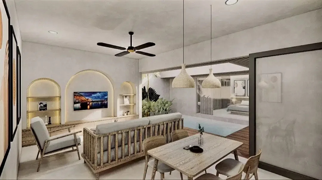 Tava Villas & Suites Jimbaran,Bali-Type 2 BrPool Villa-Full Furnished - Image 1 of 10
