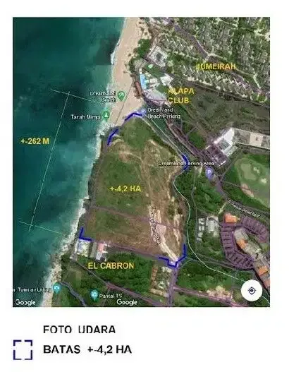 DIJUAL TANAH TEPI TEBING PANTAI DREAMLAND - Image 3 of 10