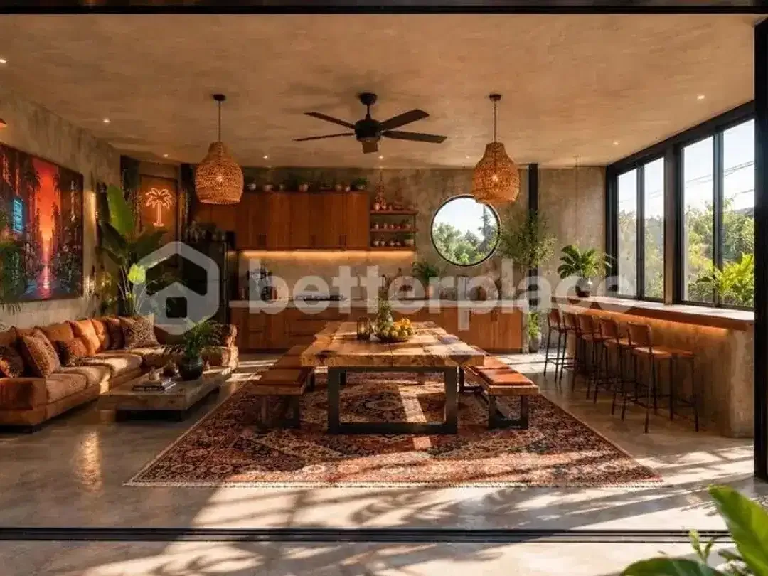 Elegant Leasehold Guesthouse in Canggu Babakan with Three Rooftop Joglo Rooms, Open Living Spaces, Rice Field Views and Prime Location - Image 7 of 10