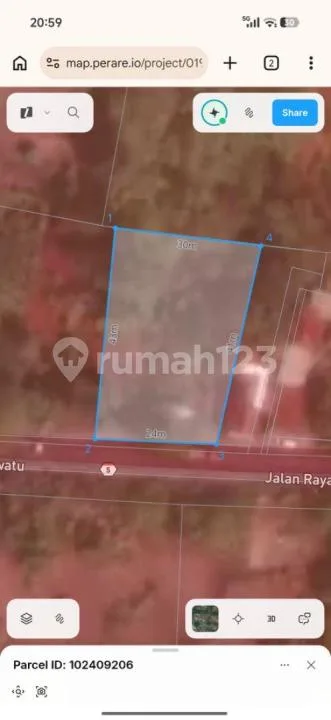 Tanah Murah Prime Komersial Siap Bangun di Uluwatu Pecatu Bali - Image 2 of 4