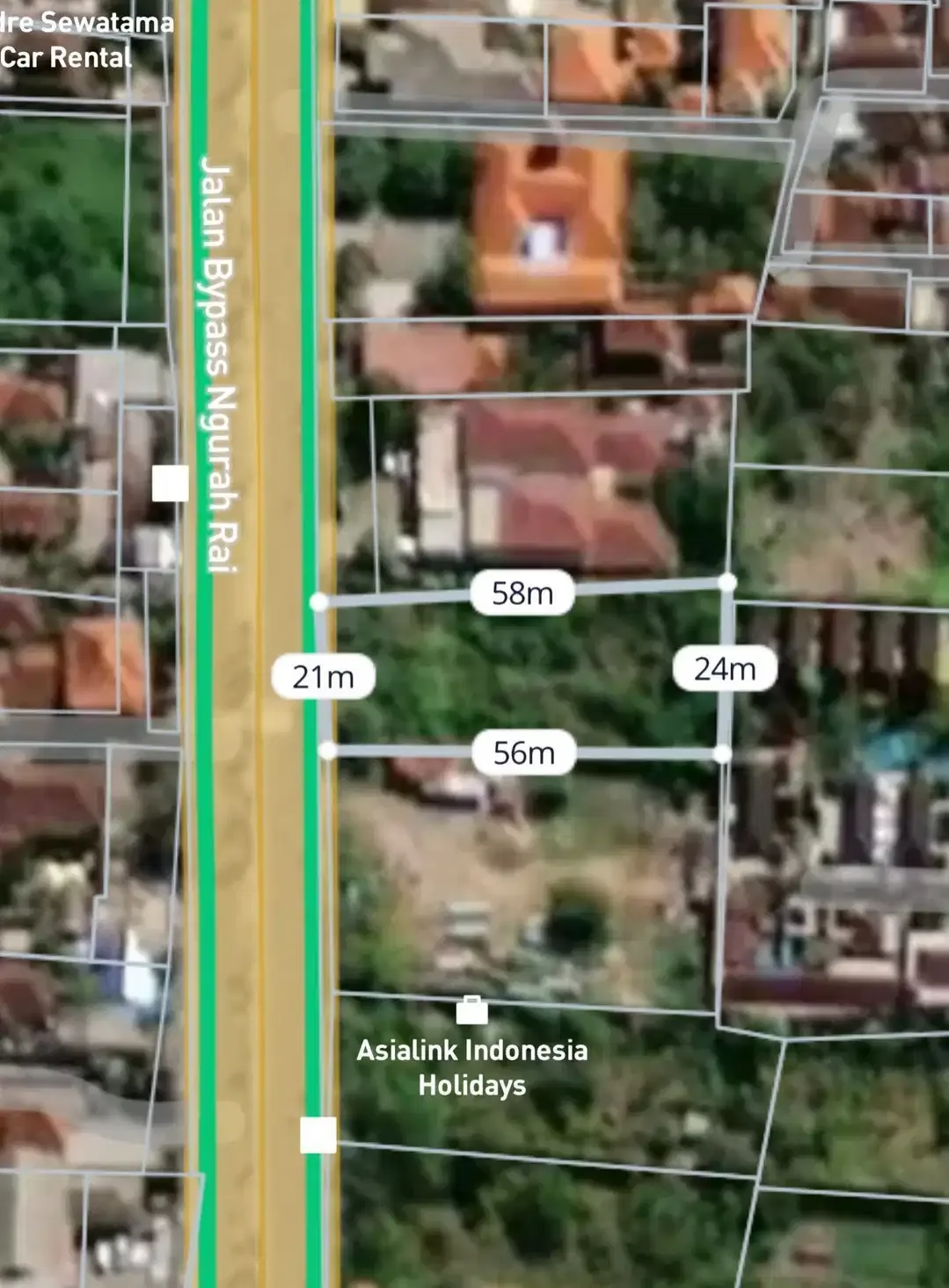 Dijual Tanah Kawasan Ramai Jalan By Pass Ngurah Rai Sanur - Image 1 of 2