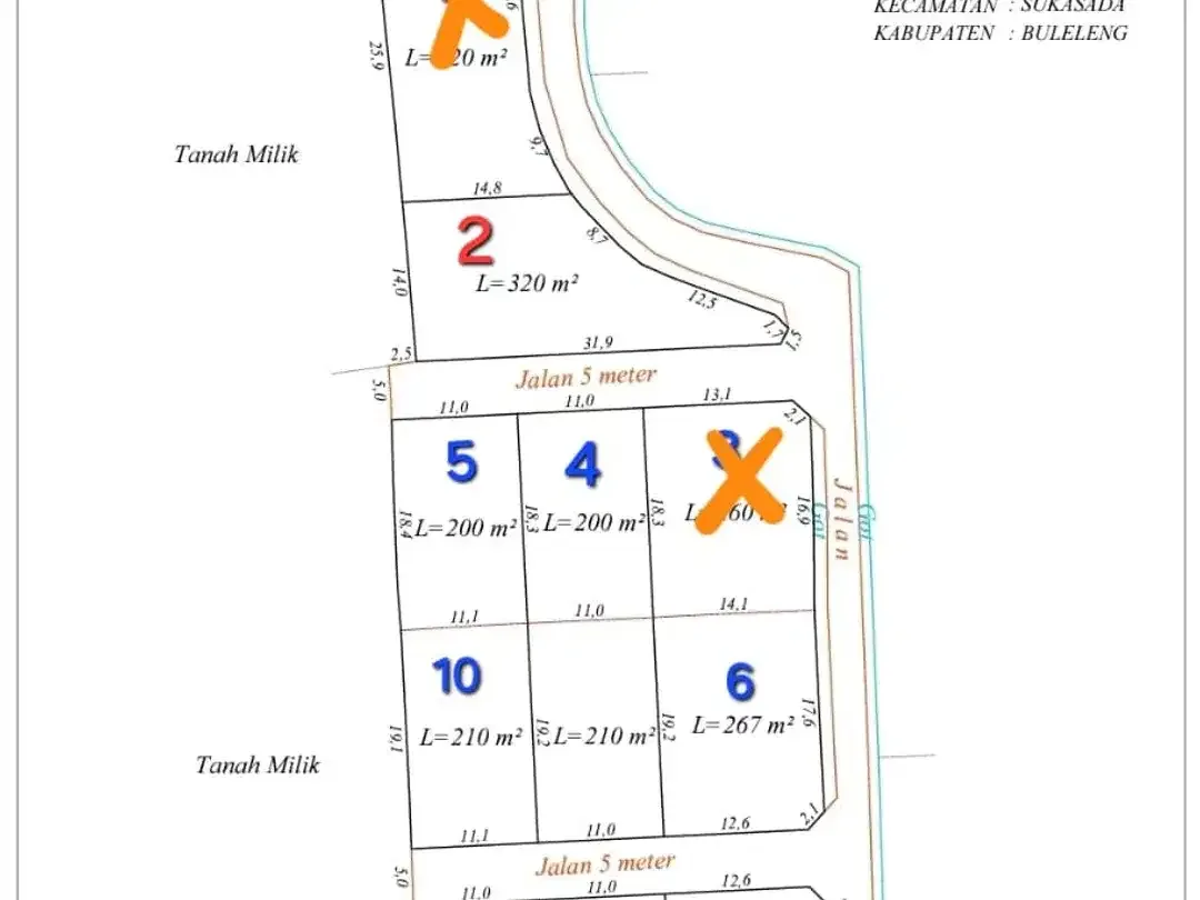 TANAH KAVLING DIJUAL – PANCASARI, BEDUGUL - Image 1 of 5